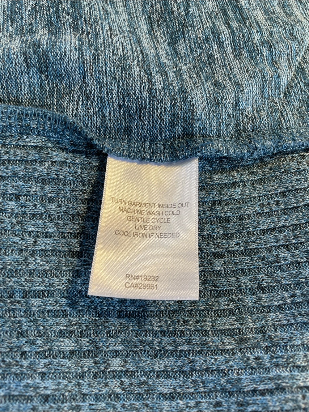Alfred Dunner Blue Open-Front Rib-Trim Cardigan - Picture 6 of 8